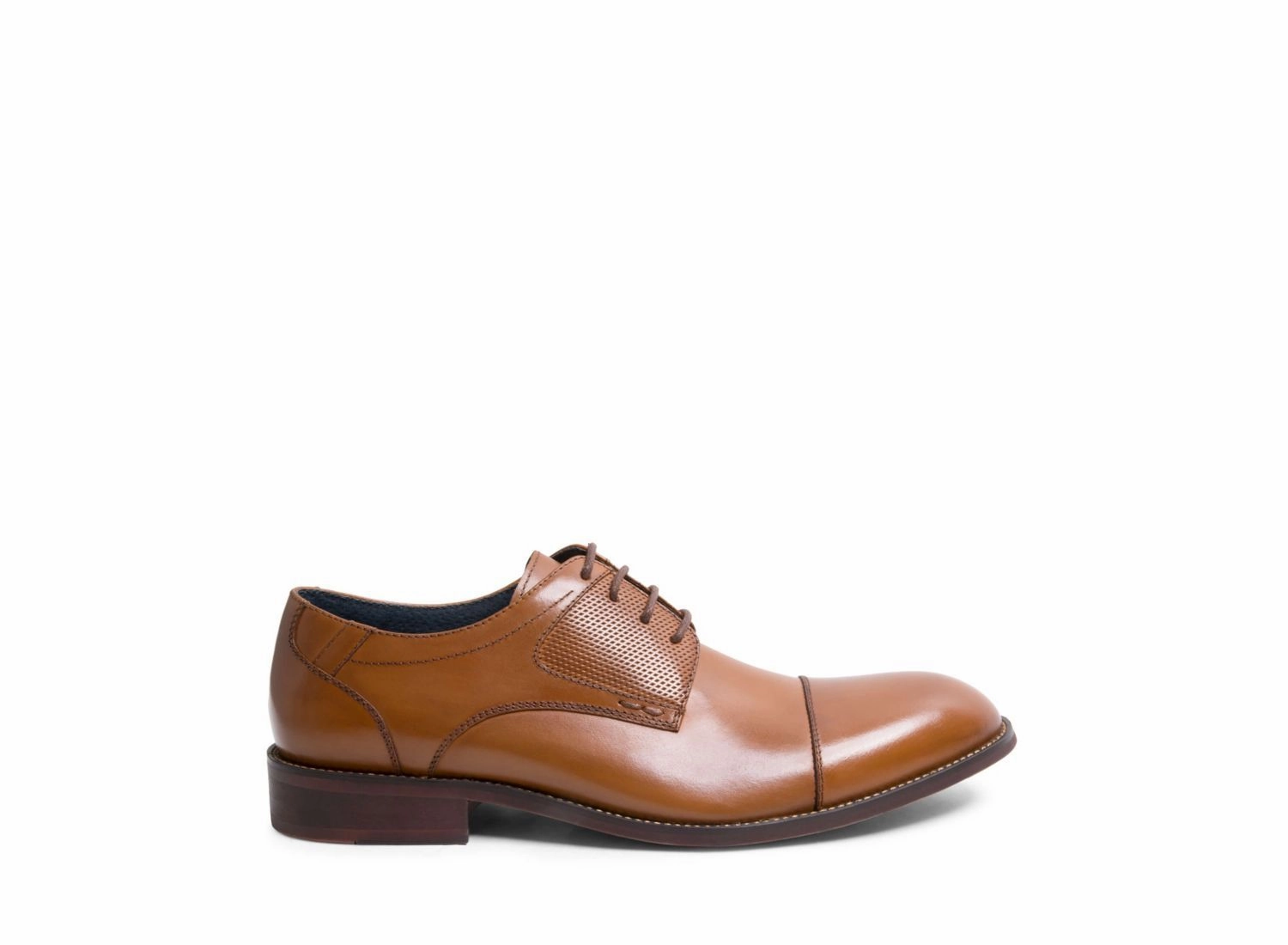 DERIUN TAN LEATHER Oxfords With Arch Support