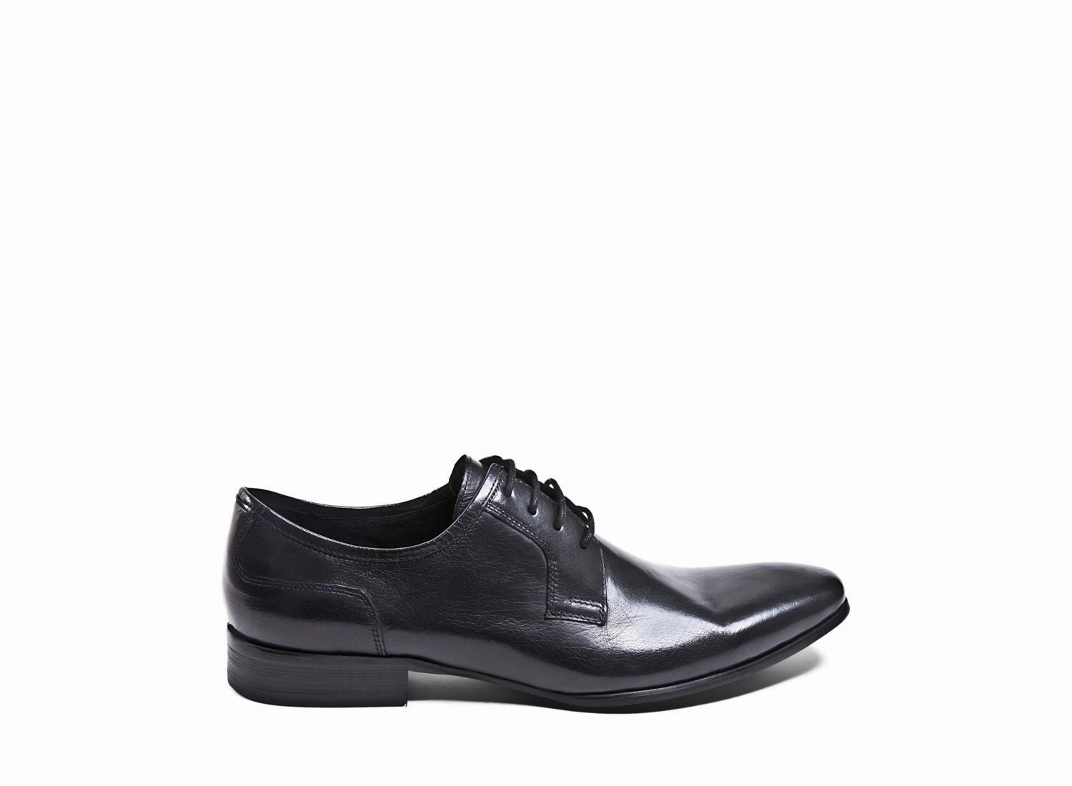DESMOND BLACK LEATHER Blanc Oxford