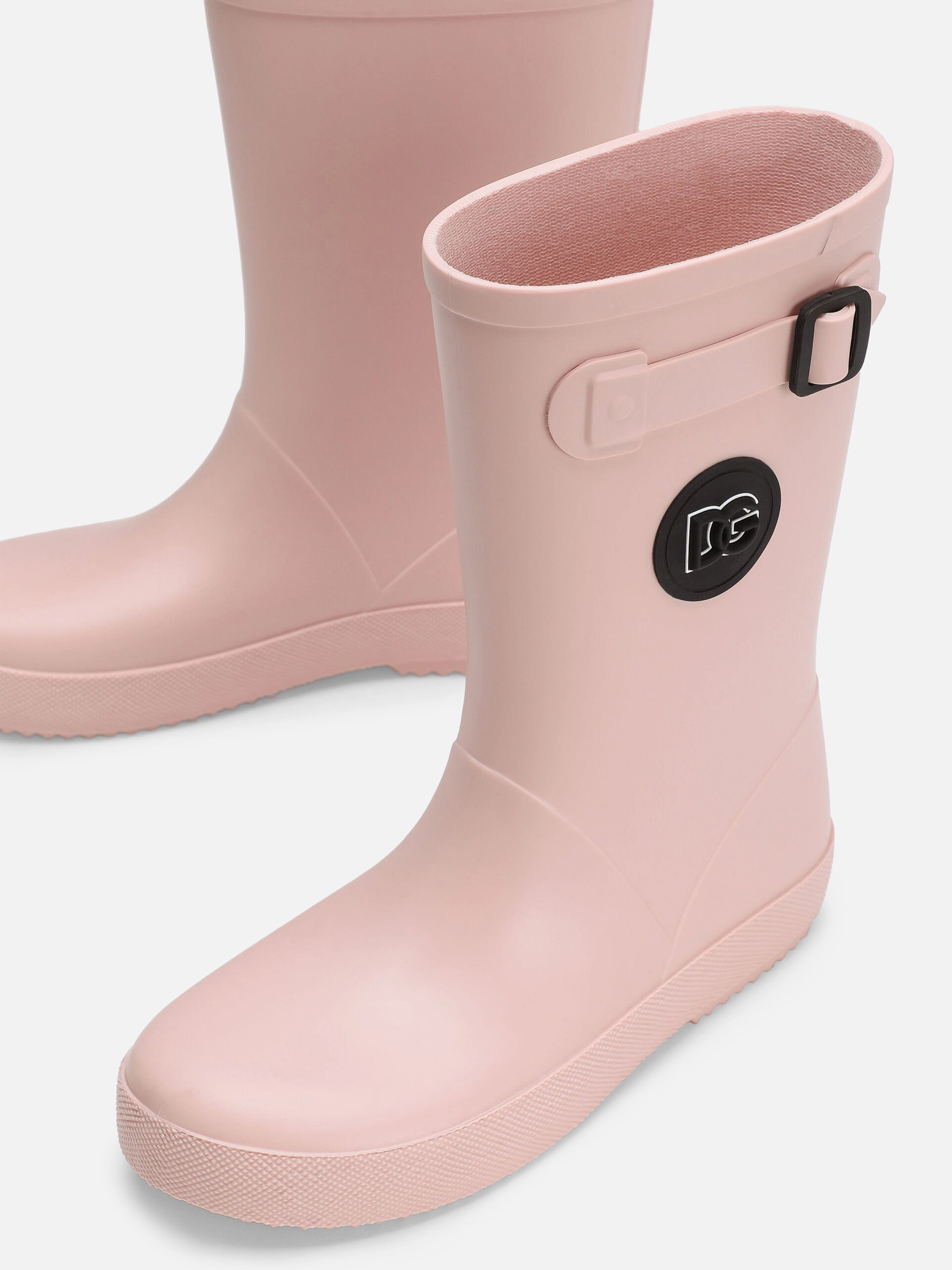 Cowboy Boots Houston Tx Dolce & Gabbana Girls Logo Rain Boots in Pink
