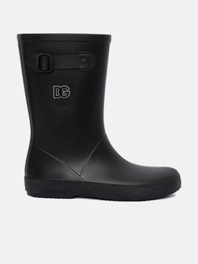 Origin Boots Dolce & Gabbana Kids Logo Rain Boots in Black