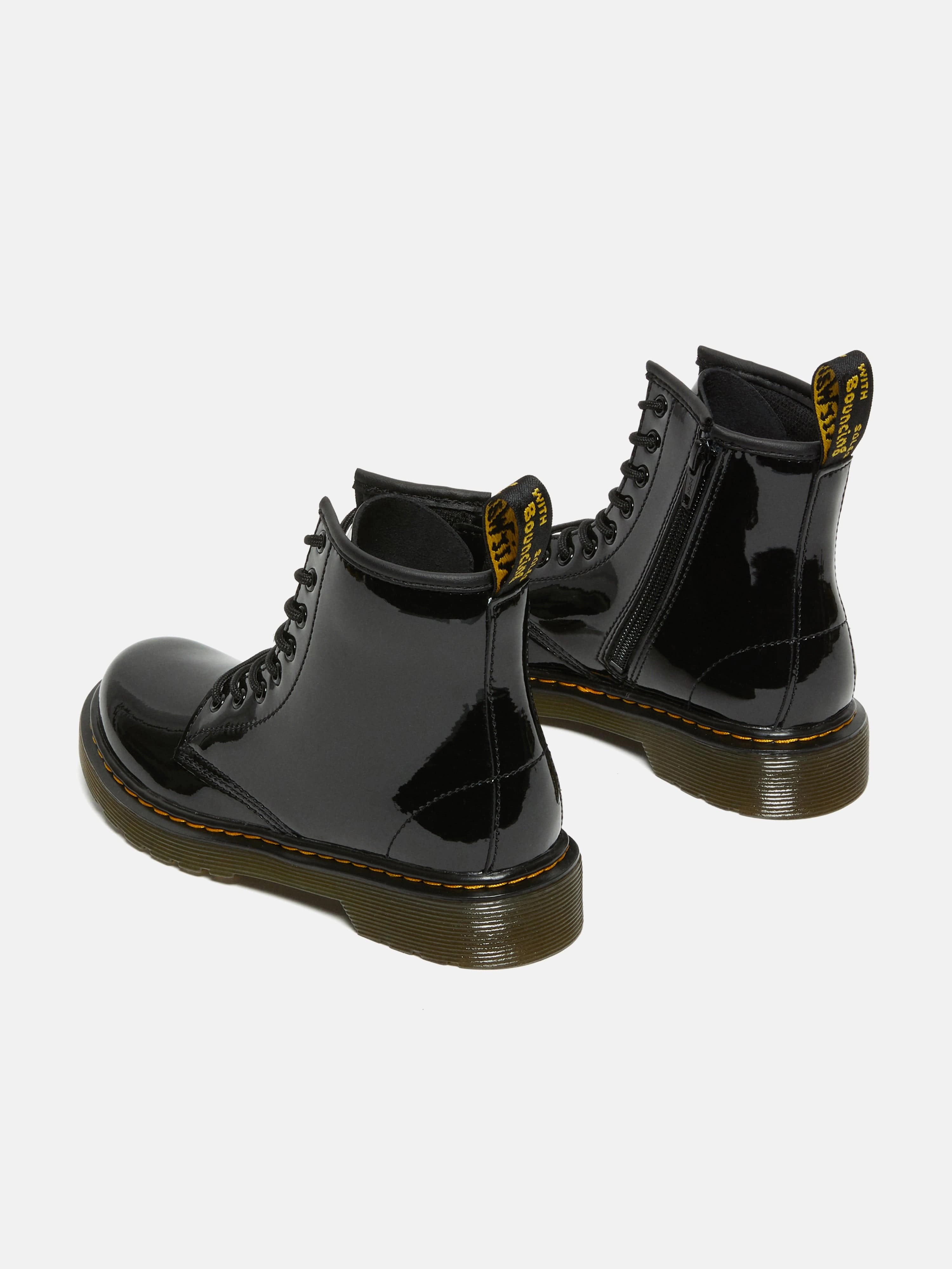 Boots With A Buckle Dr Martens Kids 1460 Patent Leather Lace Up  Boots in Black