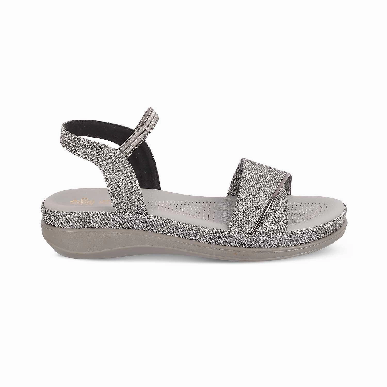 The Linz Grey Women's Casual Wedge Sandals Tresmode Bohemian Sandals