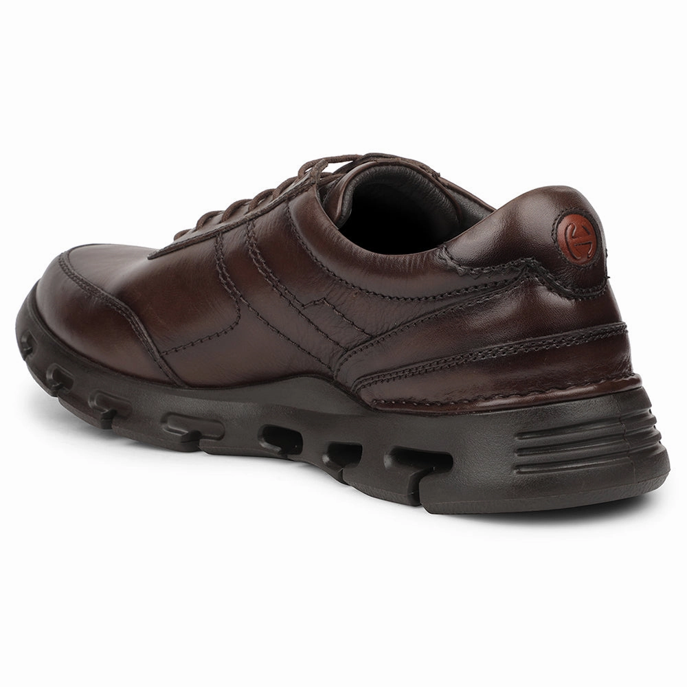 Monolith Patent Leather Lace-up Shoes Healers Dark Brown Casual Formal Derby Shoes For Men ASF-1 By Liberty