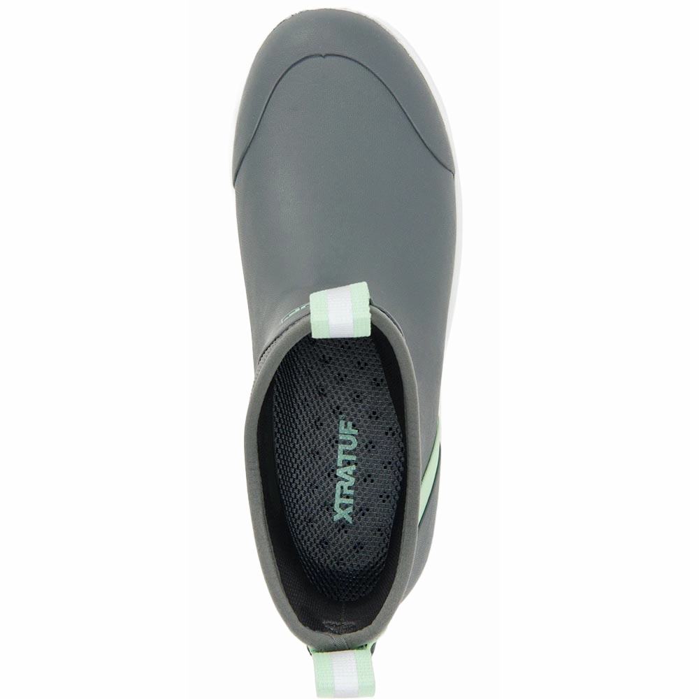 Waterproof Shoes Good For Walking XTRATUF Ladies Wheelhouse Ankle Gray Deck Boot XWW700