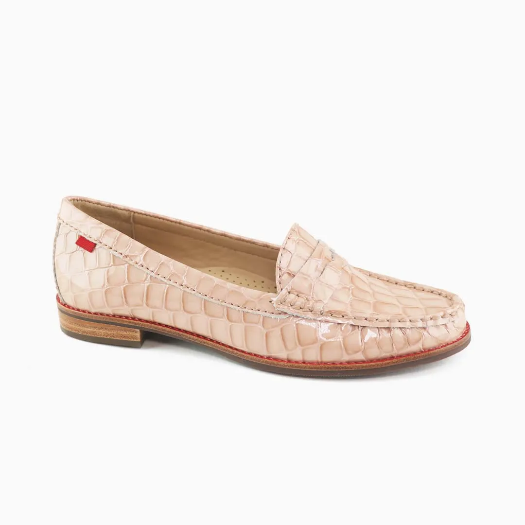 East Village, Women Leather Loafers With Buckle