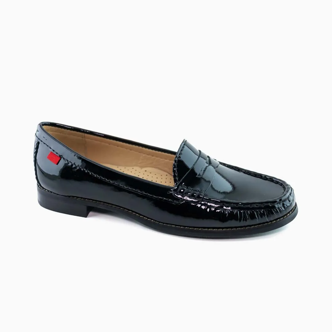 Patent Leather Tuxedo Loafers East Village, Women