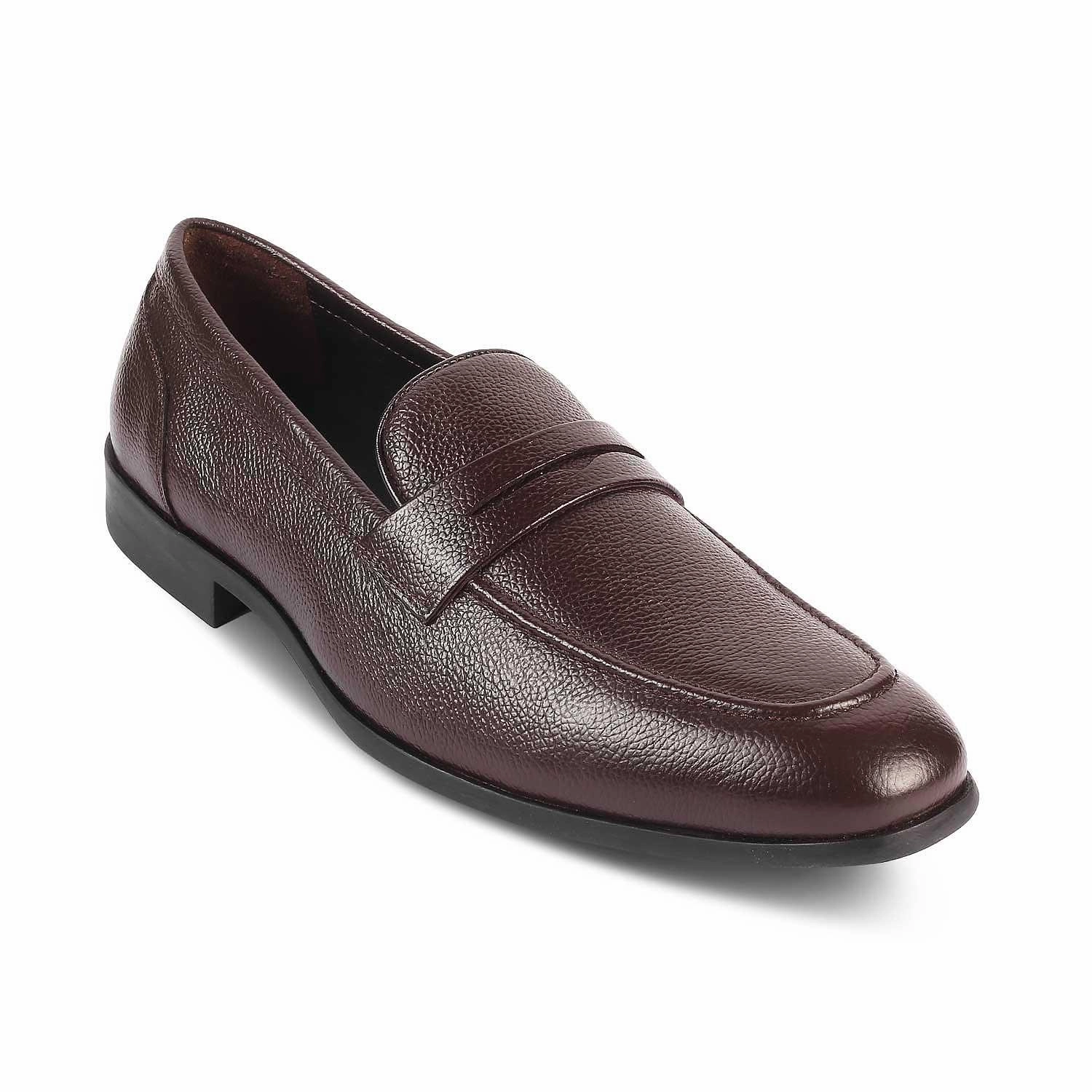 Adrian Stitch Leather Tassel Loafers The Quebec Brown Men's Leather Loafers Tresmode