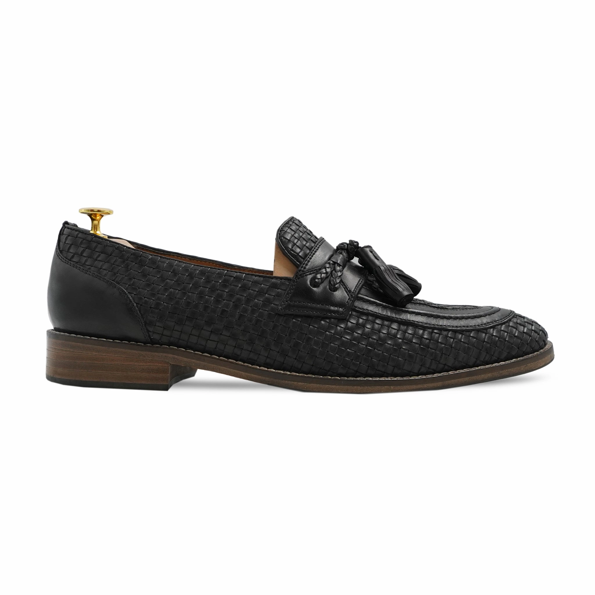 Barlata - Men's Black Hand Woven Calf Leather Loafer Penny Loafers History
