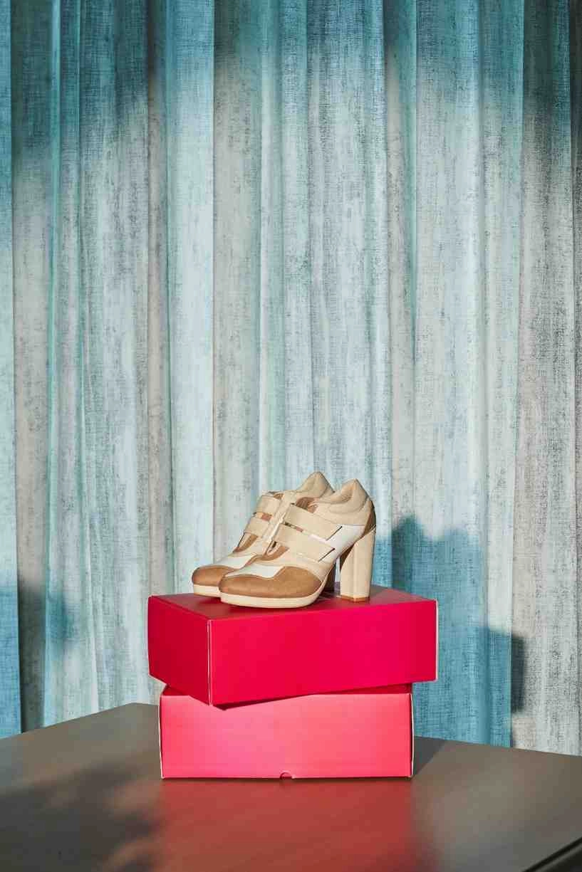 Beige Sneaker Boots  4 to 4.5 Inch Heel |  Customisable High Heel Shoe Svg