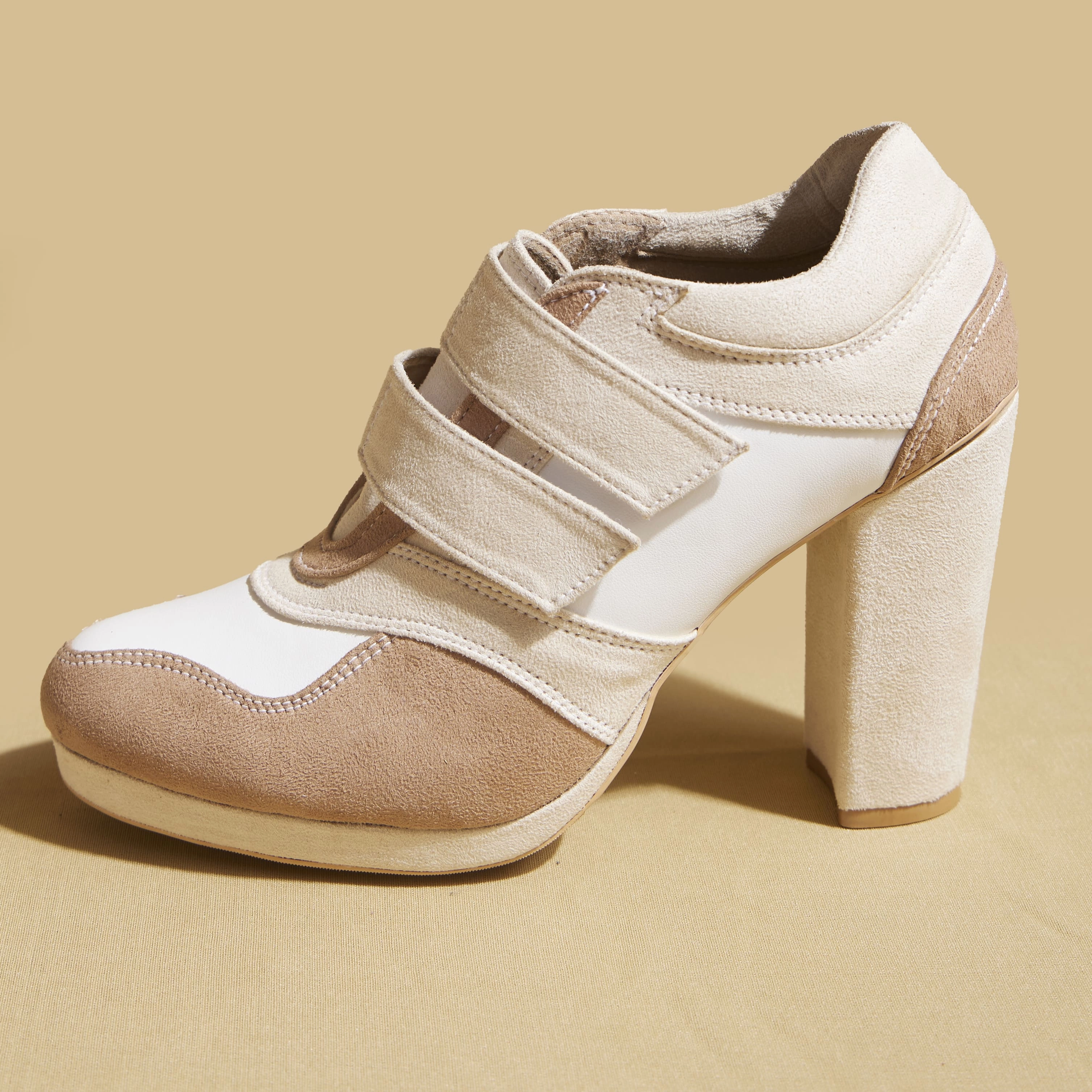 Nautical High Heels Beige Sneaker Boots  4 to 4.5 Inch Heel |  Customisable