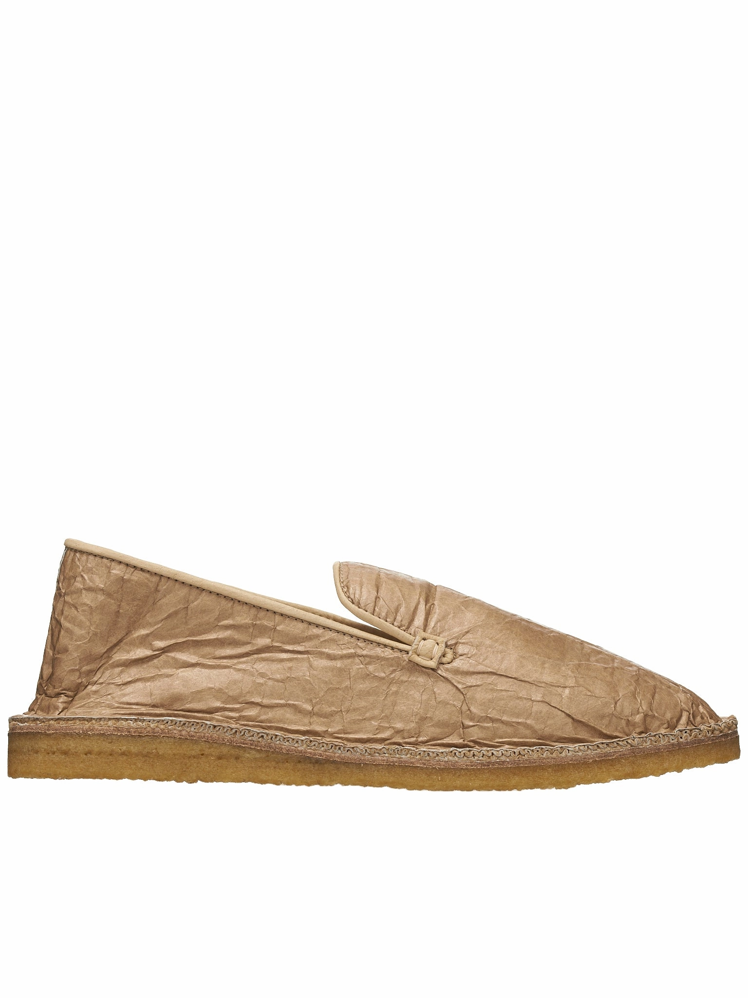 Loafers With Laces Cardboard Slip-On Shoes (B02QSE-01-BEIGE)