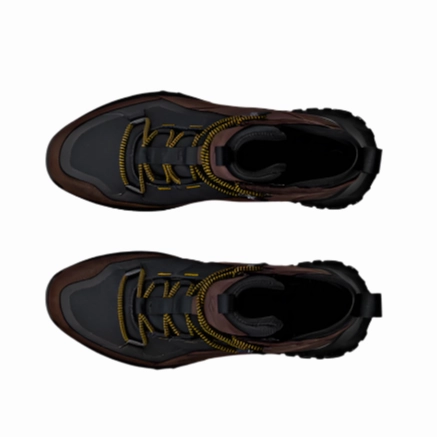 ECCO Men's Ult-Trn Mid Waterproof Boot - Mocha/Black Speed Hiking Shoes