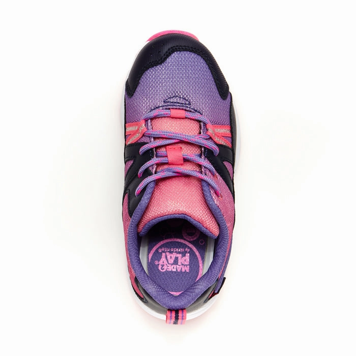 Big Girl Stride Rite Made2Play Journey XW Adaptable Purple Steel Toe Inserts For Sneakers