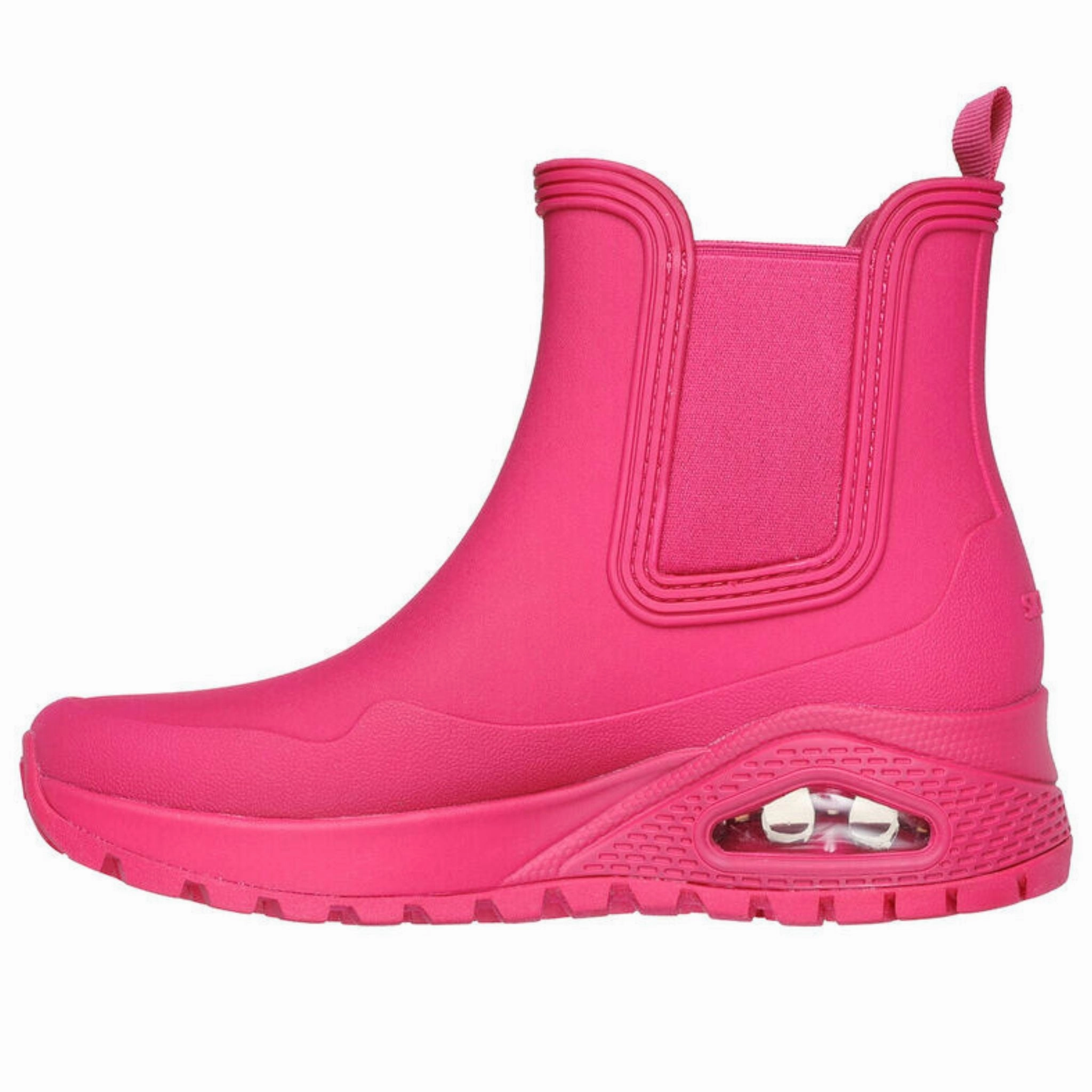 Skechers Women's 177183 Uno Rugged-Dancing N The Rain Magenta Casual Boots Waterproof Bags For Shoes
