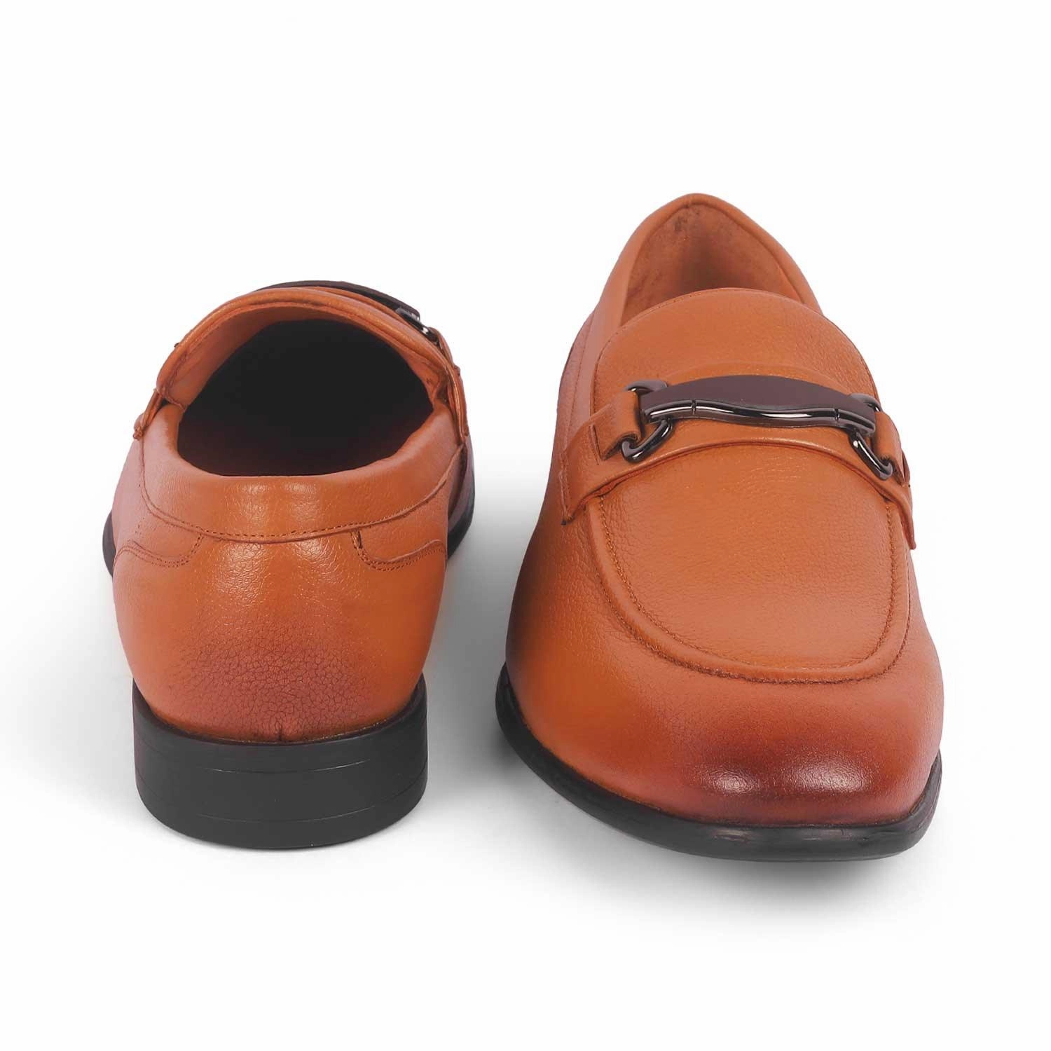 Tresmode Morko Tan Men's Leather Loafers Doc Martens Tassel Loafers