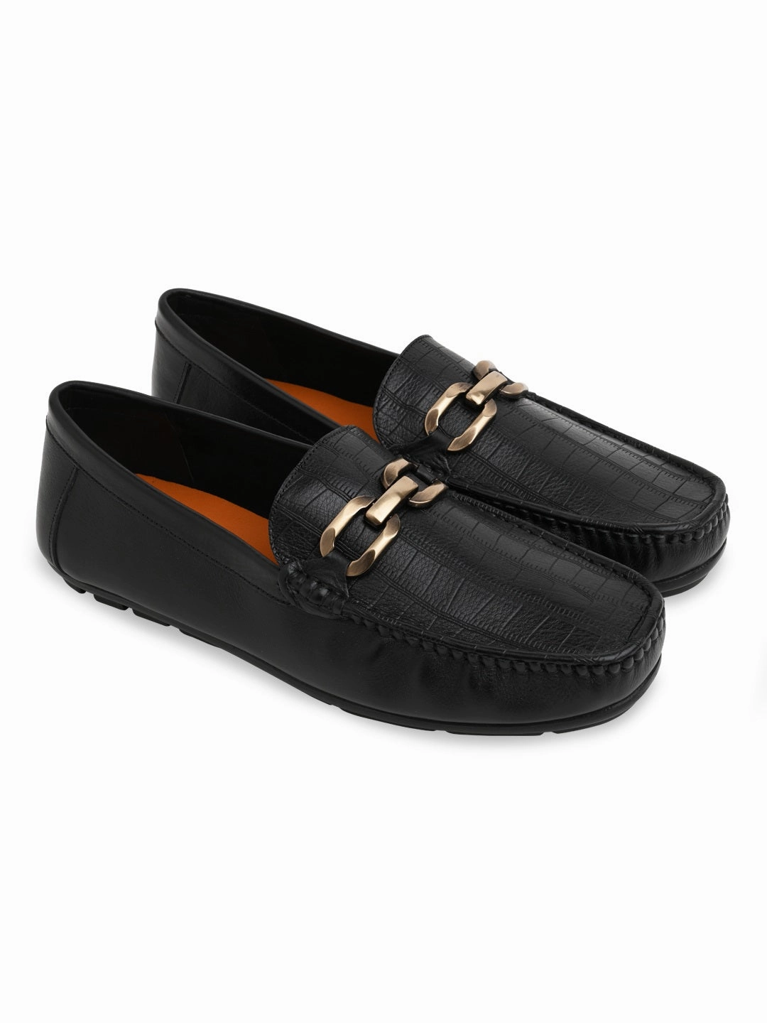 Rachel Zoe Loafers Imperio By Regal Black Men Textured Leather Casual Loafer