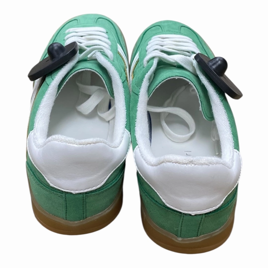 Hype Sneakers Shoes Sneakers By Madden Girl In Green & White, Size:8.5