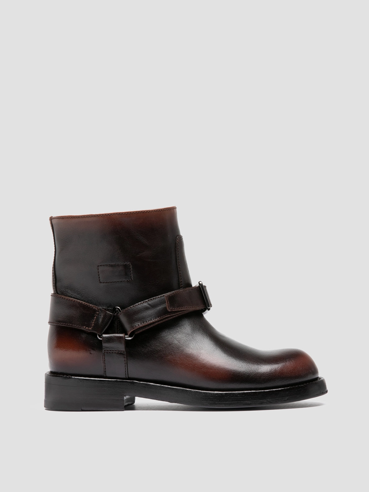 BERYL 009 - Brown Leather Pull-On Boots Best Casual Snow Boots