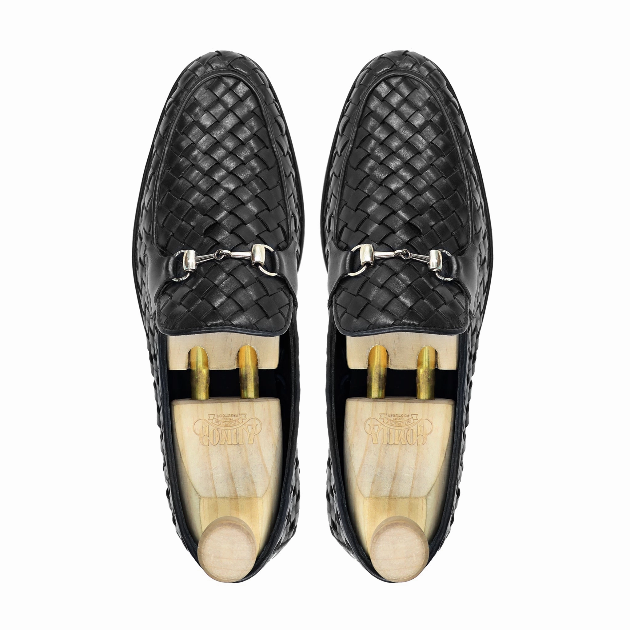 Sporty And Rich Loafers Engabreen - Men's Black Hand Woven Calf Leather Loafer