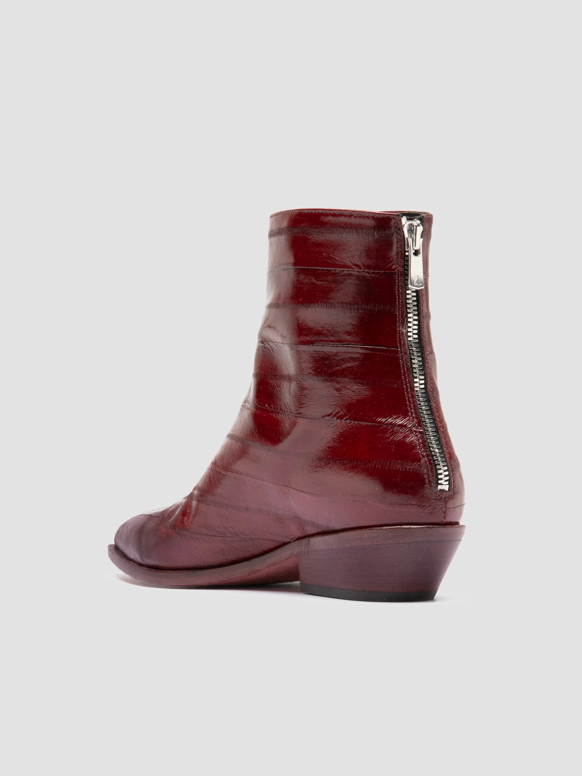 Mailman Snow Boots NOELIE DD 109 - Burgundy Leather Zipped Boots