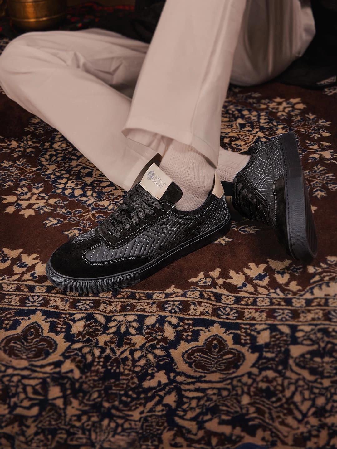 High Ankle Casual Shoes RANGREZA ETHNIC by Bacca Bucci