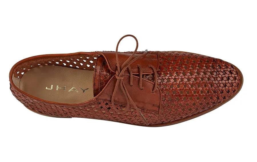 Patent Brogue Shoes Hay Mason Tan