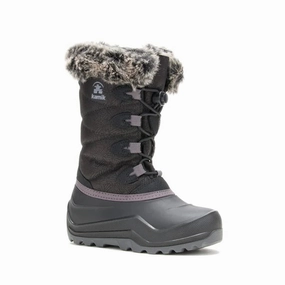 Kamik Chidren's Snowangel Waterproof Boot - Black Ice Grip Snow Boots