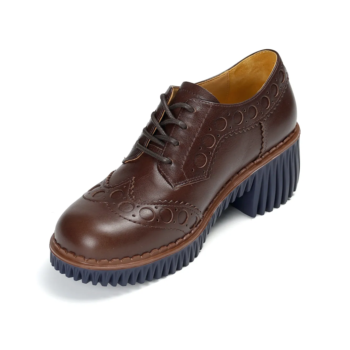 John White Shoes Brogues PLITA WIND COFFEE
