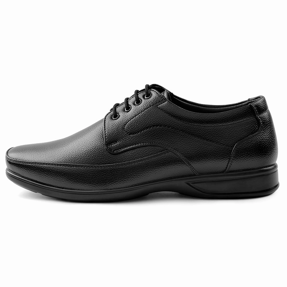 Fortune Black Lacing Formal Derby Shoes For Men HML-5E By Liberty Chunky Lace Up Canvas Shoes
