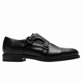 Olivia Palermo Oxfords Double-strap monk shoe for men by Solari Milano - black or brown