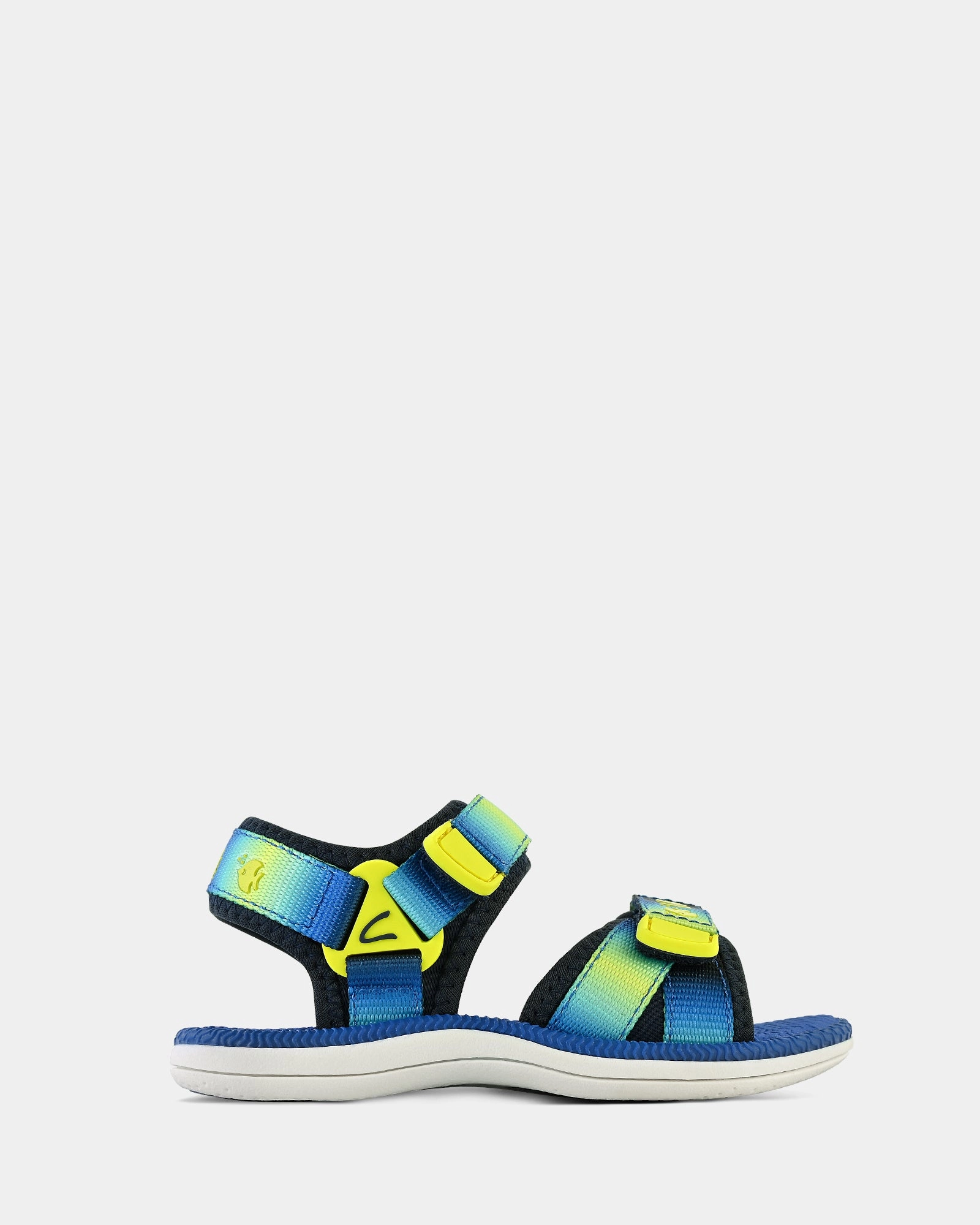 Finn Navy/Lime Summer Flat Sandals