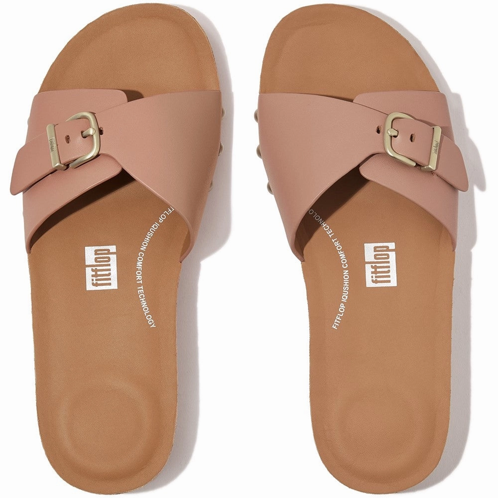 Fitflop iQushion Adjustable Buckle Slides Sandals Slip On