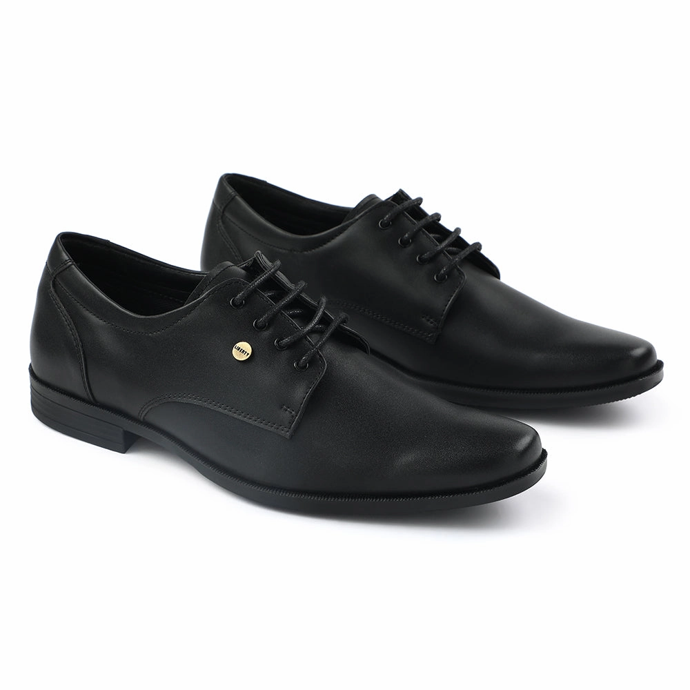 Derby Type Shoes Fortune Black Formal Lacing Derby Shoes For Men BENSTOCK1E By Liberty