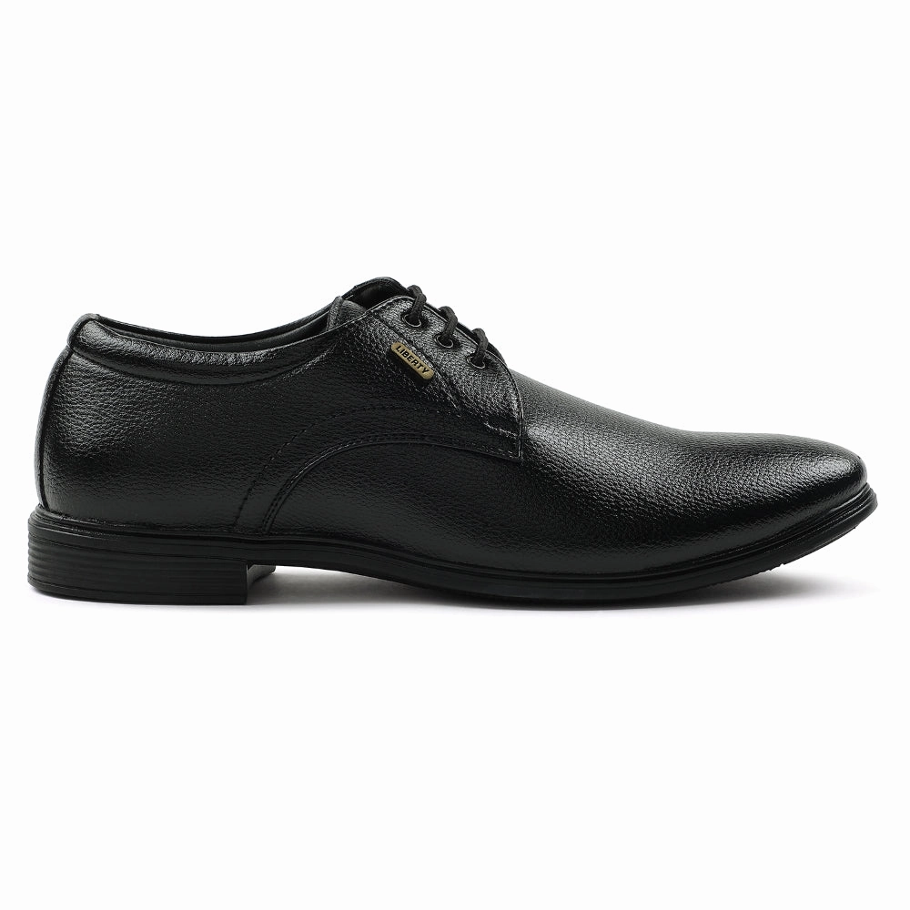 Derby Shoes Zara Fortune Black Formal Lacing Derby Shoes For Men HOL-130E By Liberty