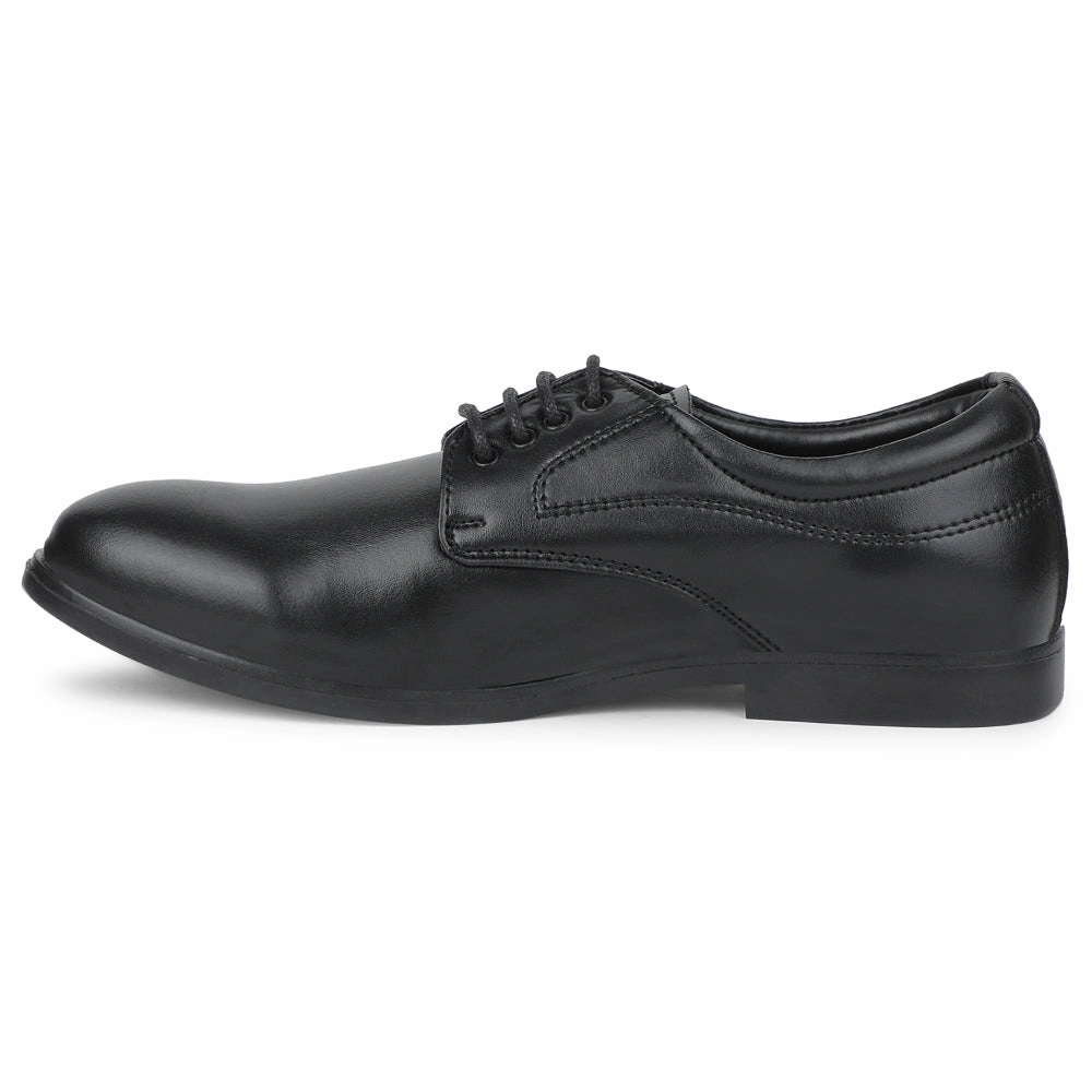 Greenstride Motion 6 Fortune Black Formal Lacing Derby Shoes For Men MAJESTIC-1 By Liberty