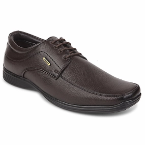 Fortune Brown Formal Lacing Derby Shoes For Men R573-05 By Liberty Comfy Derby Shoes