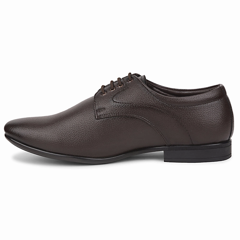 Fortune Brown Formal Lacing Derby Shoes For Men UVL-131 By Liberty Laced Up Shoe Store