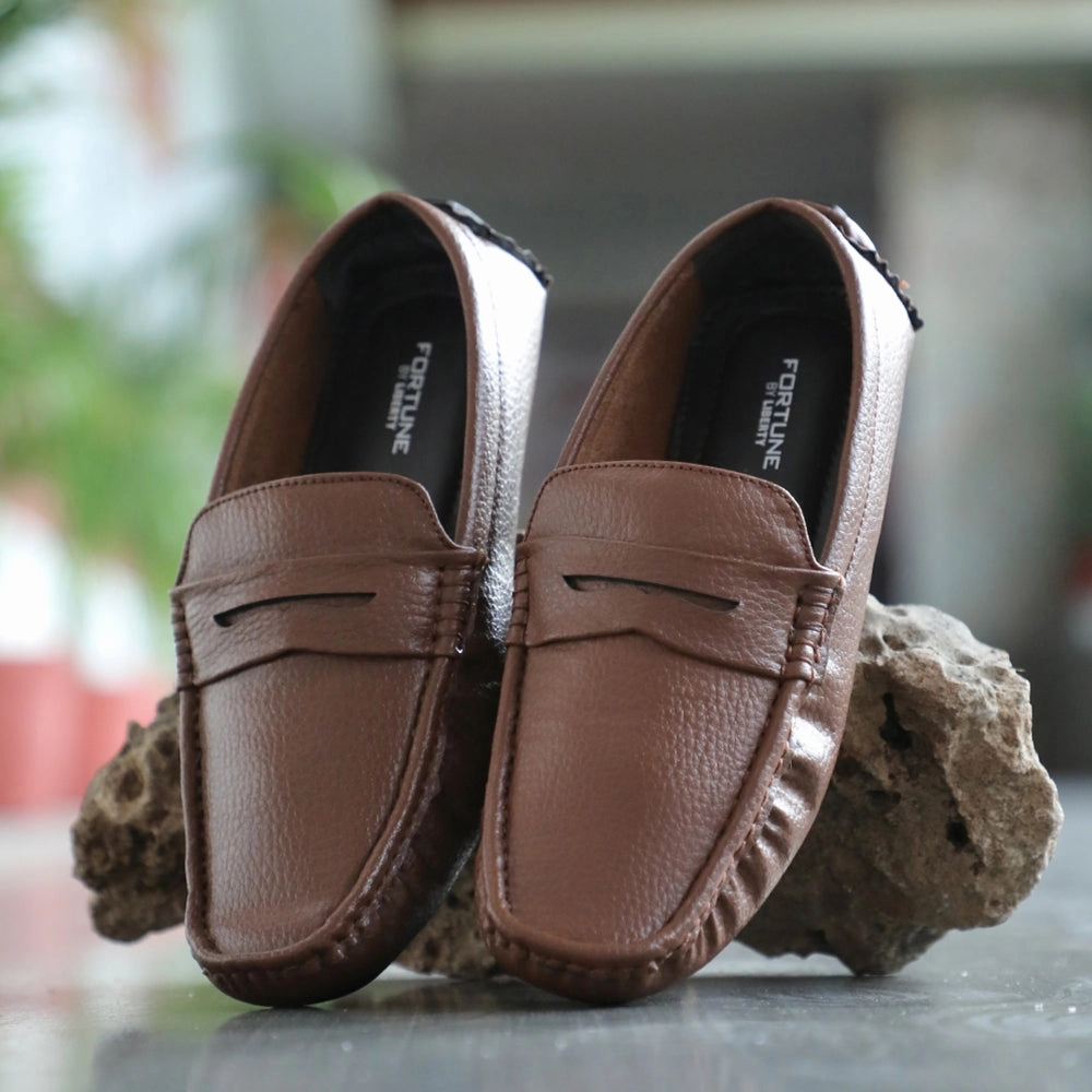 Fortune Brown Formal Loafers For Men CLASSIK-2E By Liberty Loafers On Route 40