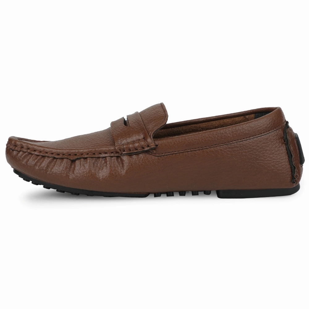 Fortune Brown Formal Loafers For Men CLASSIK-2E By Liberty Calvin Klein Loafers