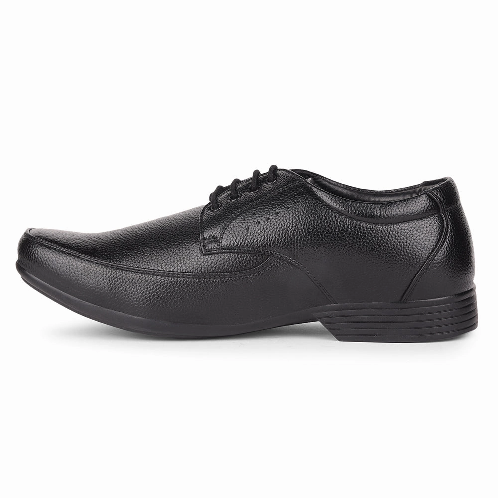 Walk London Brooklyn Derby Shoe Fortune By Liberty HIL-10 Formal Derby Shoes For Men - Black