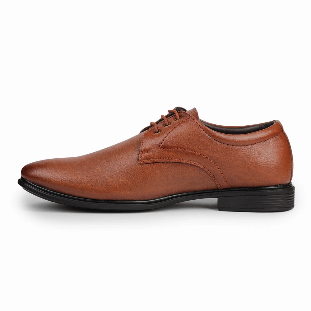 Shoes Lace Up Heels Fortune Tan Formal Lacing Derby Shoes For Men HOL-130E By Liberty