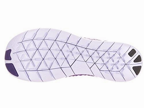 Free Rn Flyknit Grnd Purple/Wht/Brt Mng/Plm Fg Running Shoe 9 US Bmx Nike Shoes