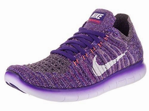 Nike Shox Basketball Shoes Free Rn Flyknit Grnd Purple/Wht/Brt Mng/Plm Fg Running Shoe 9 US