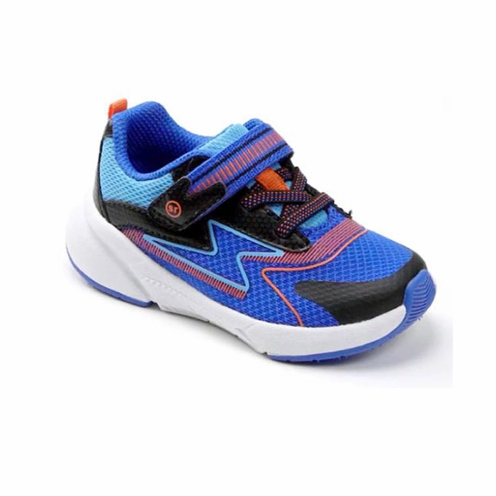 Little Boy Stride Rite Lighted Cosmic 2.0 in Blue Multi Medicare And Silver Sneakers Program