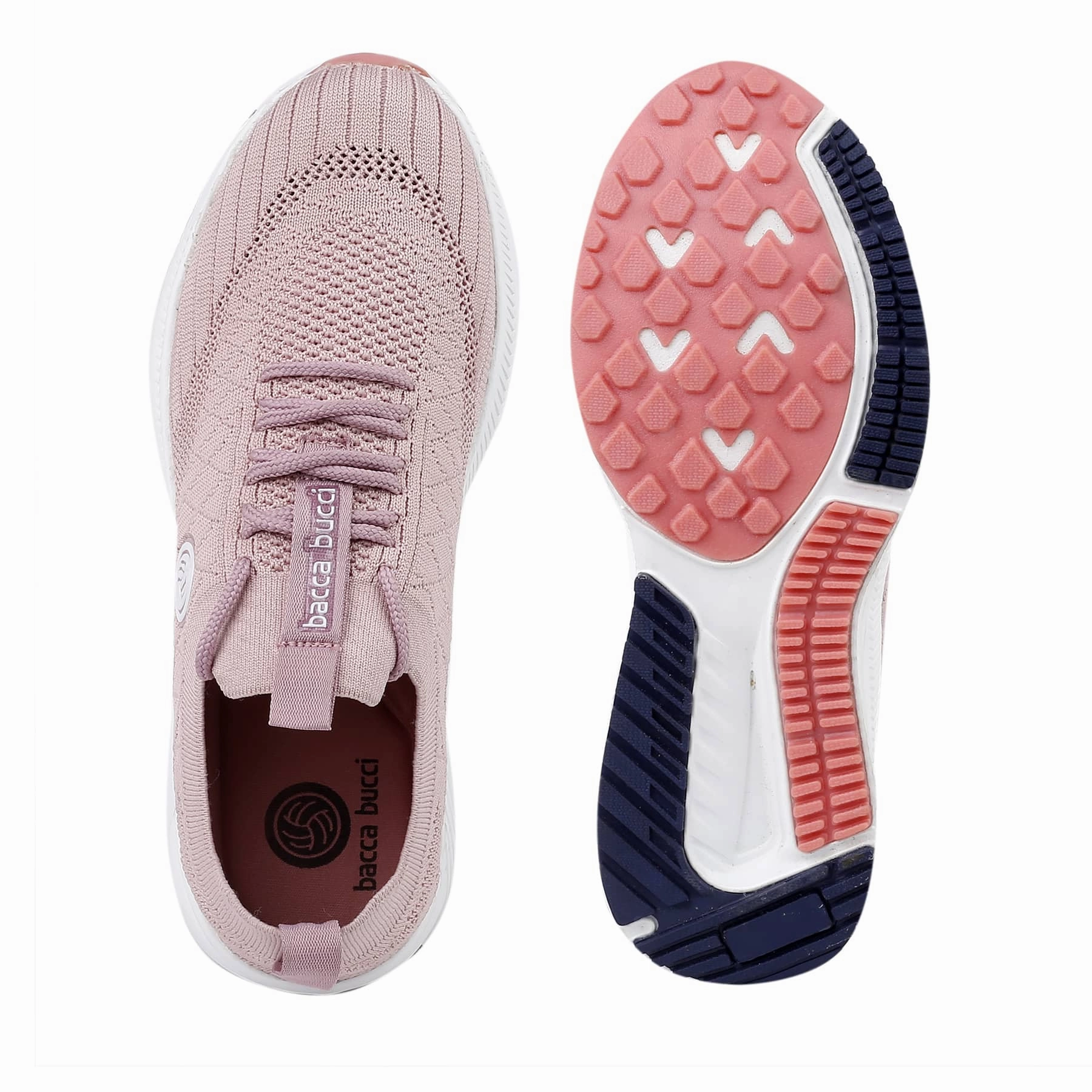 Hba Climbing Shoes Bacca Bucci WAVE RIDER Training Shoes For Women | Pink Casual Sneakers For Women