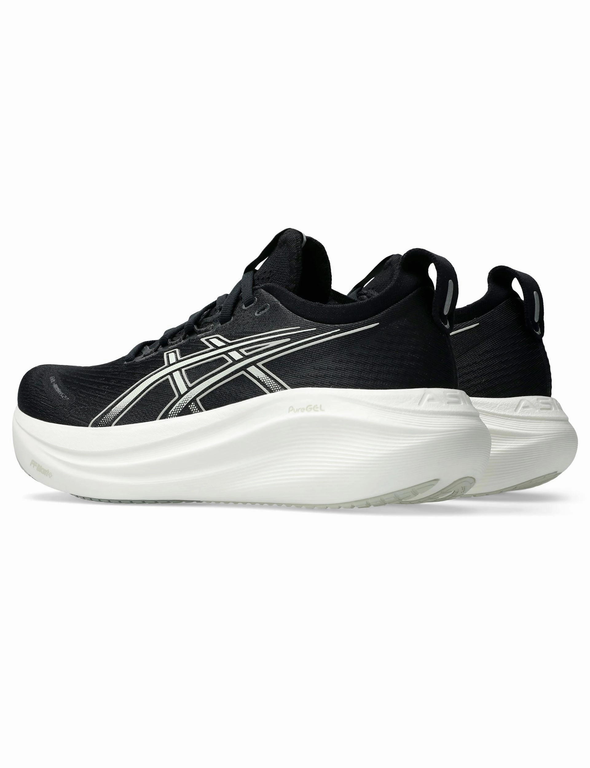 Shop Deals On Asics Gel-kayano Running Shoes Gel-Nimbus 27 - Black/Lake Grey