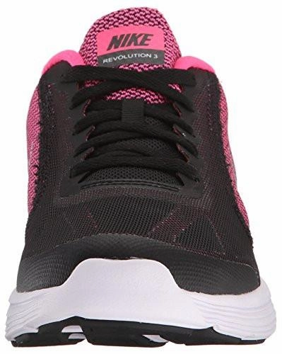 Running Shoes For Heavy Males Girls Revolution 3 Running Shoe Gs Blackmetc Silverhyper Pinkwhite 6 M US Big Kid