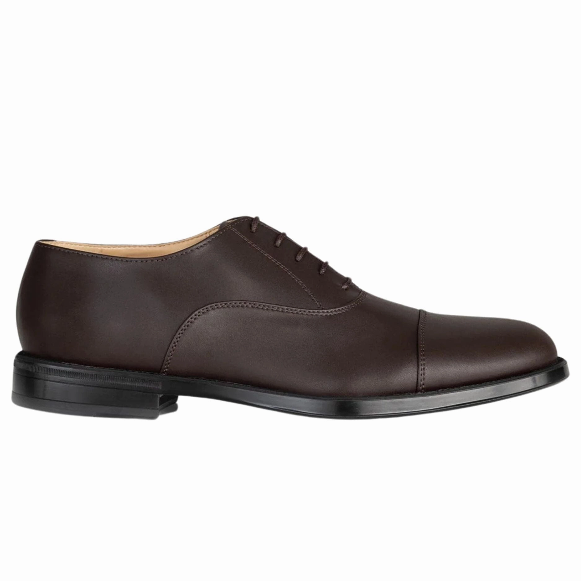 Men's vegan oxford by Solari Milano - black or brown Heeled Lace Up Oxfords