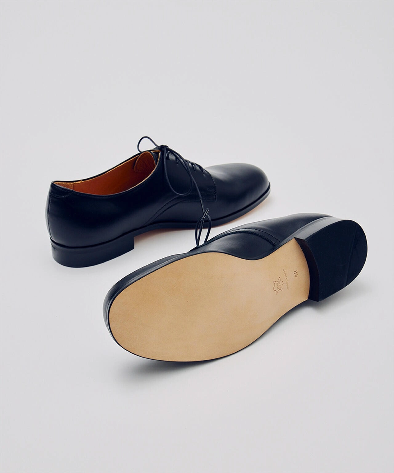 PADRONE THE STANDARD LINE/ DERBY PLAIN TOE /  Lace Up Court Shoes