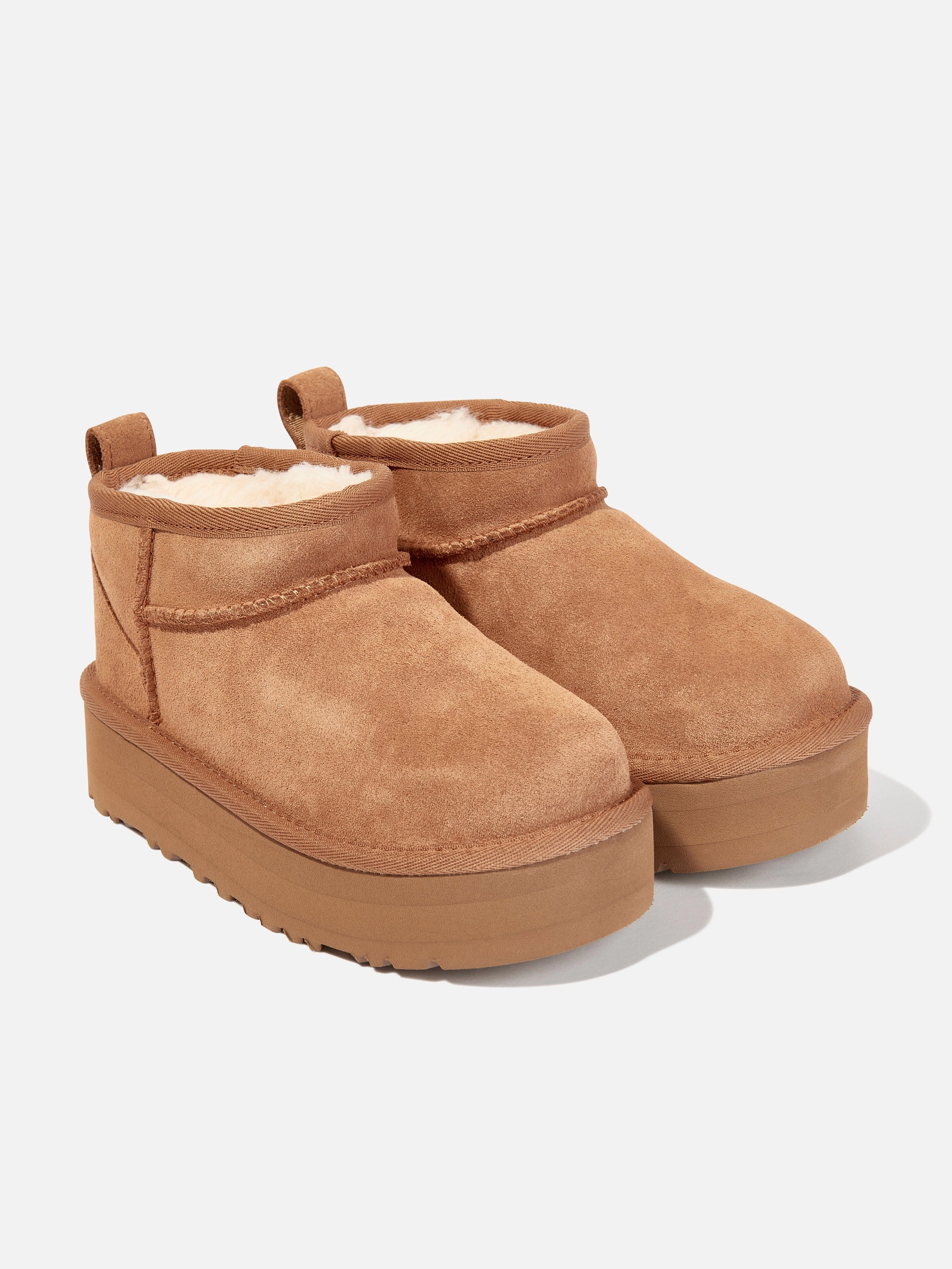 Wing Composite Toe Boots UGG Girls Classic Ultra Mini Platform Boots in Brown